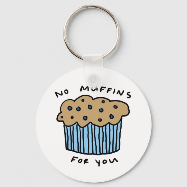 Sem Muffins Para Você Chaveiro (Frente)