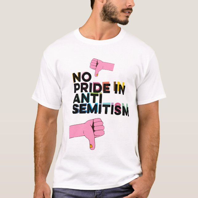 Sem Orgulho Em Camiseta Antisemitismo (Frente)