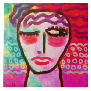 Sem pintura digital Abstrato de uma mulher