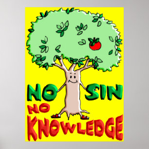 Sem Poster de conhecimento Sin No