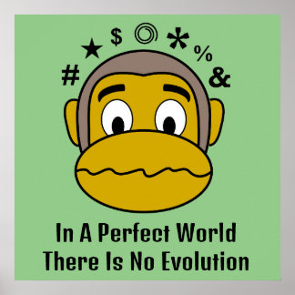 Sem poster de motivação para macacos evolutivos