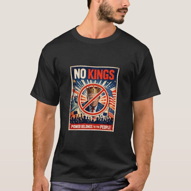 Sem Reis! O Poder Pertence ao Povo Camiseta (Frente)
