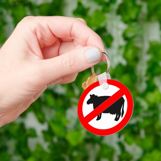 Sem sinal de carne Chaveiro animal (Criador carregado)