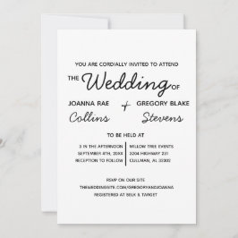 Sem Tema, Apenas Adorem Convite De Casamento