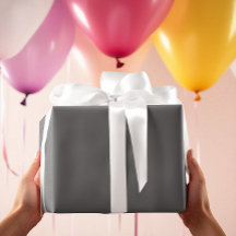 Sem Tempo - Papel de Embrulho Cinza Carvão