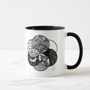 Semente da caneca da mandala da vida