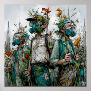 Sementes de resistência - Poster Solarpunk