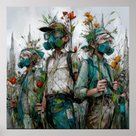 Sementes de resistência - Poster Solarpunk