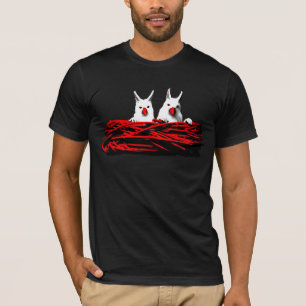 Sementes na camisa de areia