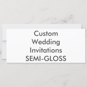 SEMI-BRILHO 9,25" x 4" convites do casamento