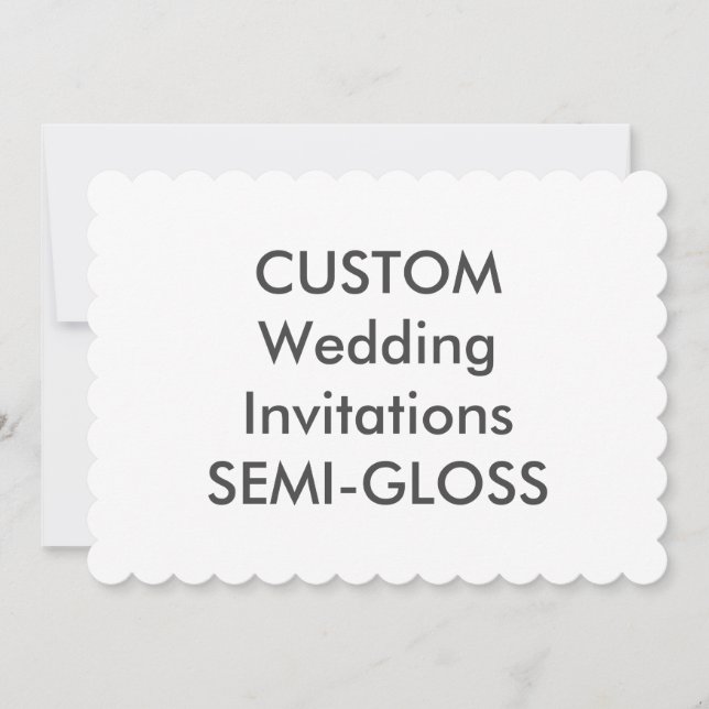 SEMI-GLOSS Convites para Casamento de 110 lb 7" x  (Frente)