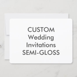 SEMI-GLOSS Convites para Casamento de 110 lb 7" x