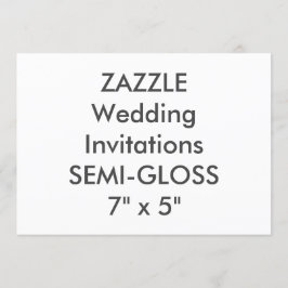 SEMI-GLOSS Convites para Casamento de 110 lb 7" x