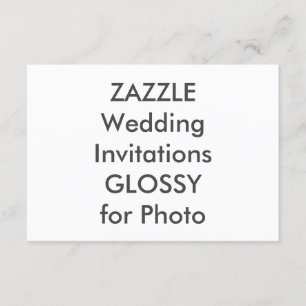 SEMI-GLOSS Convites para Casamento de 5" x 3,5"