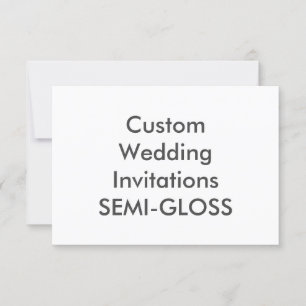 SEMI-GLOSS Convites para Casamento de 5" x 3,5"