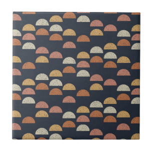 Semi teste padrão geométrico do círculo