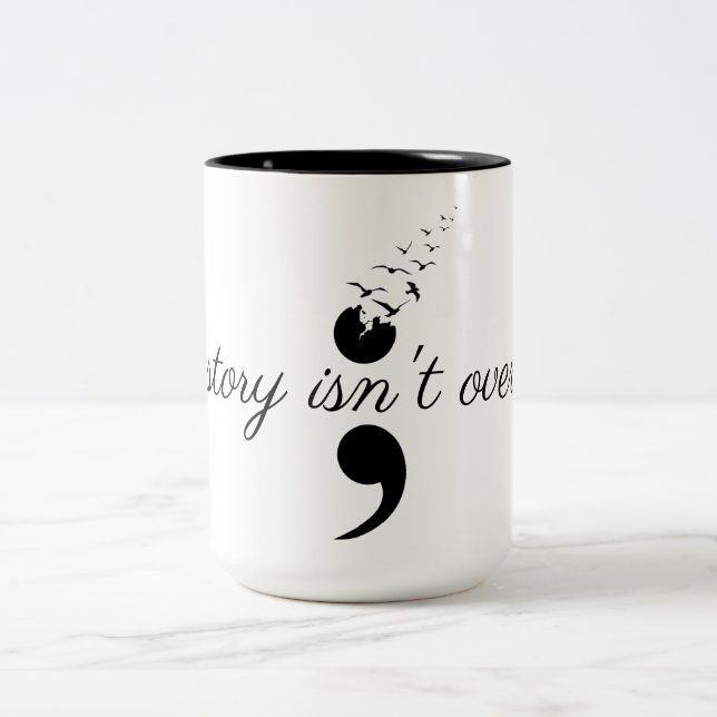 Semicolon - minha caneca de café do Dois-Tom da (Centro)