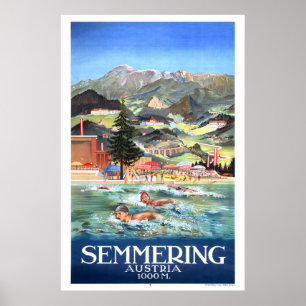 Semmering Austria Poster vintage 1928
