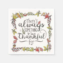 Sempre Algo Para Ser Agradecido | Guardanapo de Pa