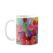 Sempre caneca vermelha da flor de Rosie