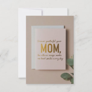 "Sempre grato pelo seu amor, mãe, feliz aniversári
