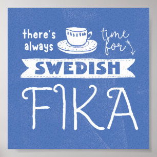 Sempre Hora do Poster de Fika Sueco