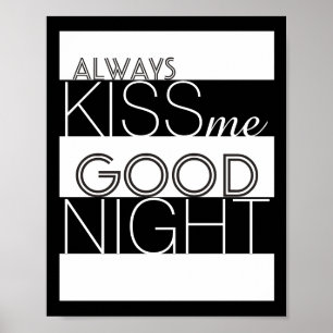 sempre me beije de boa noite, poster