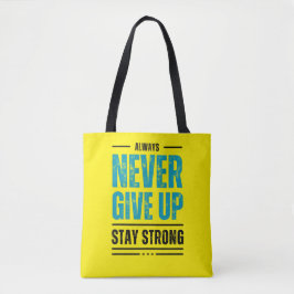 Sempre Nunca Desista – Bolsa Tote Motivacional