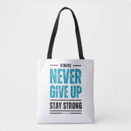Sempre Nunca Desista – Bolsa Tote Motivacional