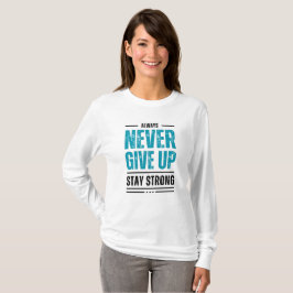 Sempre Nunca Desista – Camiseta tri-blend motivaci