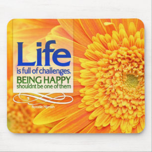 Sendo Mousepad inspirador feliz
