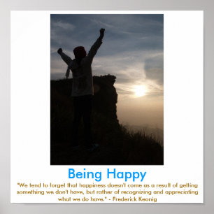 Sendo poster inspirador FELIZ