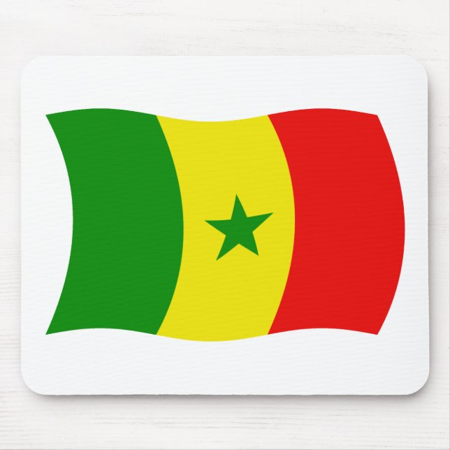 Senegal Flag Mousepad (Frente)