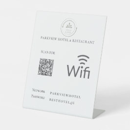 Senha de rede WiFi simples Logotipo de código QR B