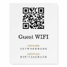 Senha Wifi e Código QR Personalizado de Rede