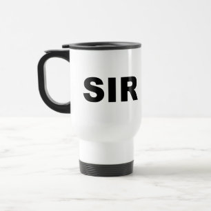 Senhor caneca de viagem