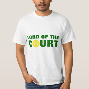 Senhor da camisa do tênis t da corte