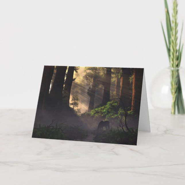 Senhor do Cartão de Saudação Florestal (Frente)