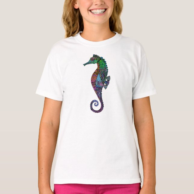 Senhor Elétrico Cavalo marinho Camisa dos homens (Frente)