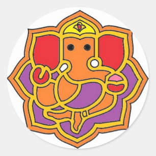 Senhor Ganesha Etiqueta