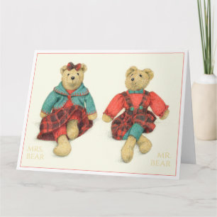 SENHOR & SENHORA URSO Grande Cartão de Boas Festas