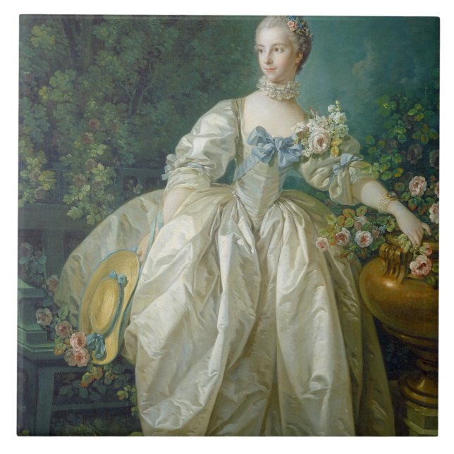 Senhora Bergeret, C. 1766 (óleo em canvas) (Frente)