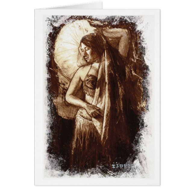 Senhora Cartão da dança de barriga (Frente)