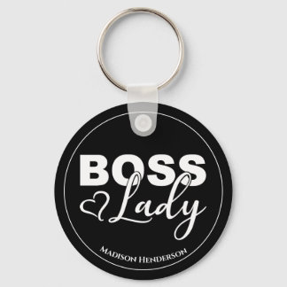 Senhora Chefe com Chaveiro personalizado cardíaco