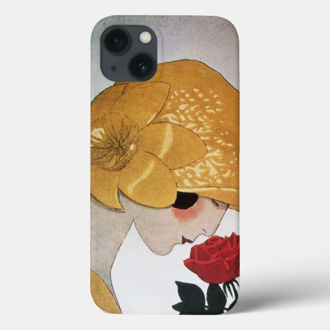 SENHORA COM ROSA VERMELHA (Verso)
