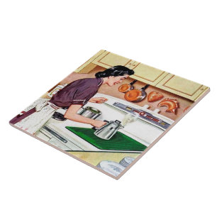 senhora da cozinha tradicional