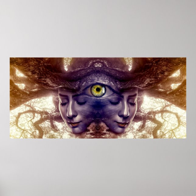 Senhora das árvores fantasia Poster (Frente)