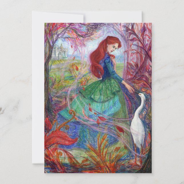 "Senhora das Highland." Cartão de Folha Única (Frente)