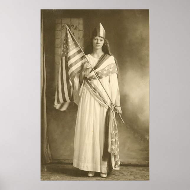 senhora de liberdade de sufrágio grande poster (Frente)