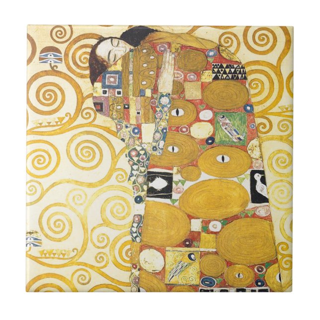 Senhora de sono Cerâmica de Gustavo Klimt (Frente)